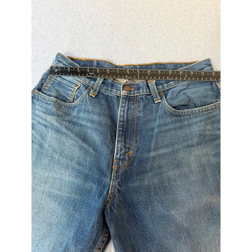Levis 569 Loose Straight Denim Shorts Mens 32 Medium Wash Blue Jean Shorts